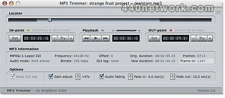 DeepNiner MP3 Trimmer