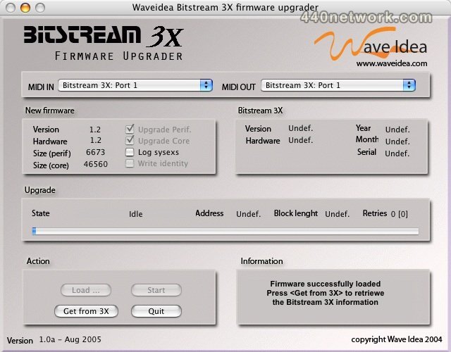 Wave Idea Bitstream 3X firmware upgrader