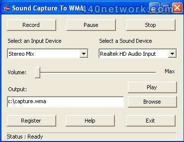 Weqsoft Sound Capture To WMA