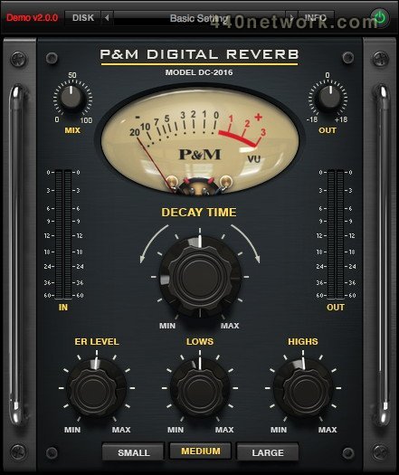 Plug and mix Digital Reverb