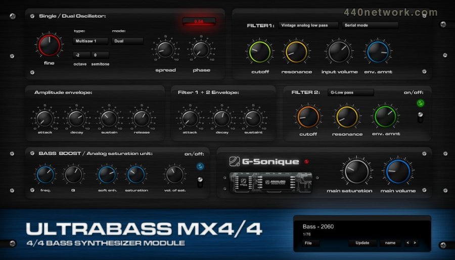 G-Sonique Ultrabass MX4/4
