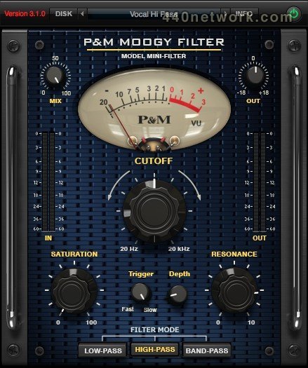 Plug and mix Moogy Filter