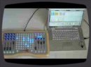 Here is a wideshot of the Ableton Live session with the Ohm64 by Livid Instruments. I am using MIDI from Ableton to light up the Ohm64 and MIDI from the Ohm64 to trigger the clips in Live.