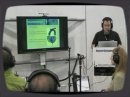 Part one of product release demo of the Headzone Pro XT Virtual 5.1 Surround Headphone system from NAB show 2008, Las Vegas.