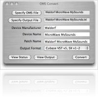 Music Software : OMS Convert - macmusic