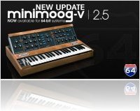Instrument Virtuel : Arturia Annonce Minimoog V Version 2.5 - macmusic