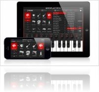 Instrument Virtuel : IK Multimedia Met  Jour SampleTank App pour iPhone 5 - macmusic