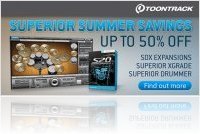 Misc : Toontrack launch Superior Summer Savings - macmusic